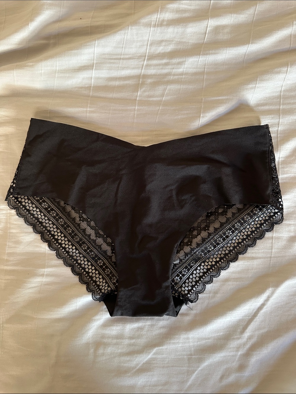 Victoria secret hiphugger Black Lace-Trim Hipster Briefs